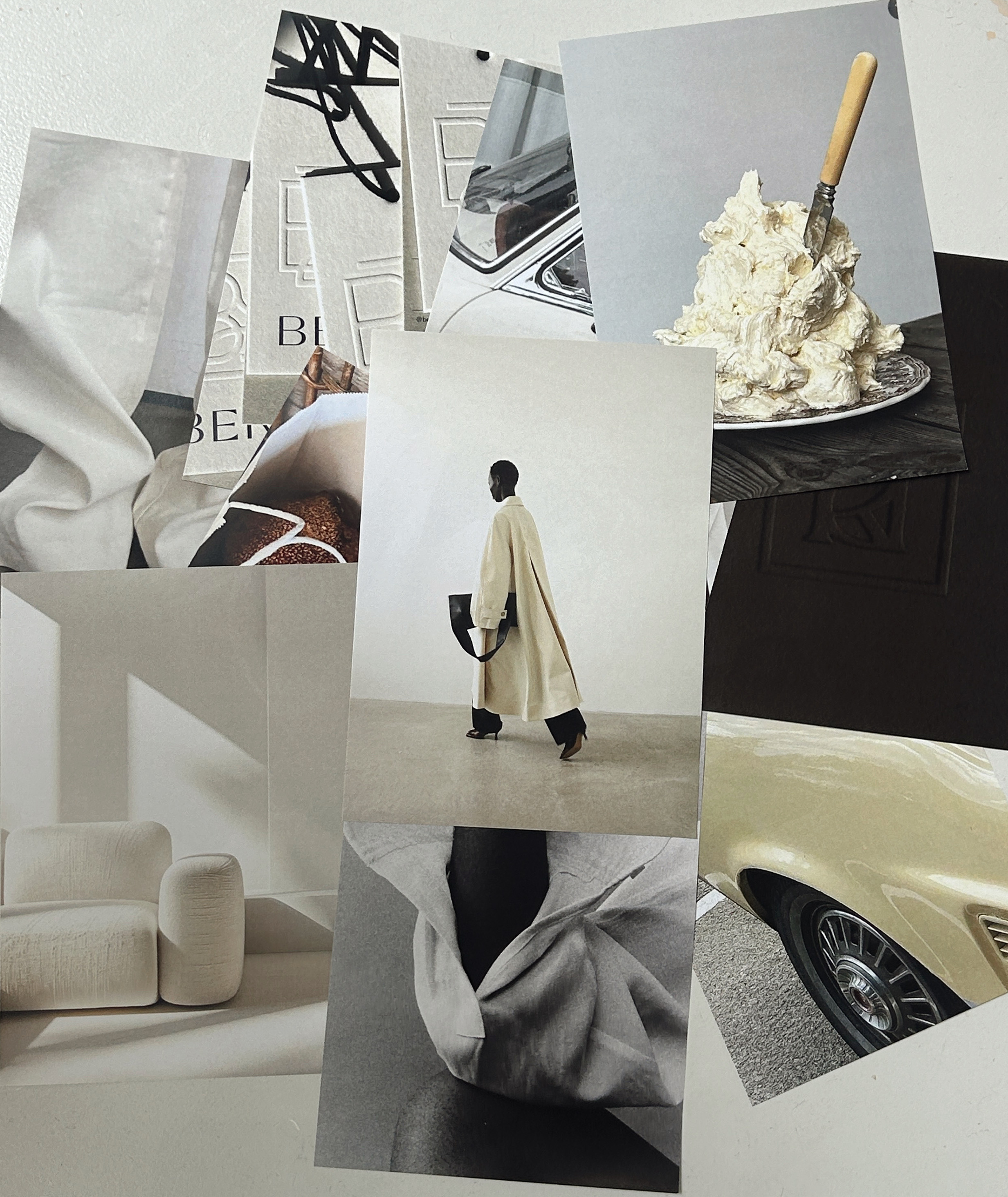 Fashion images laying on a table