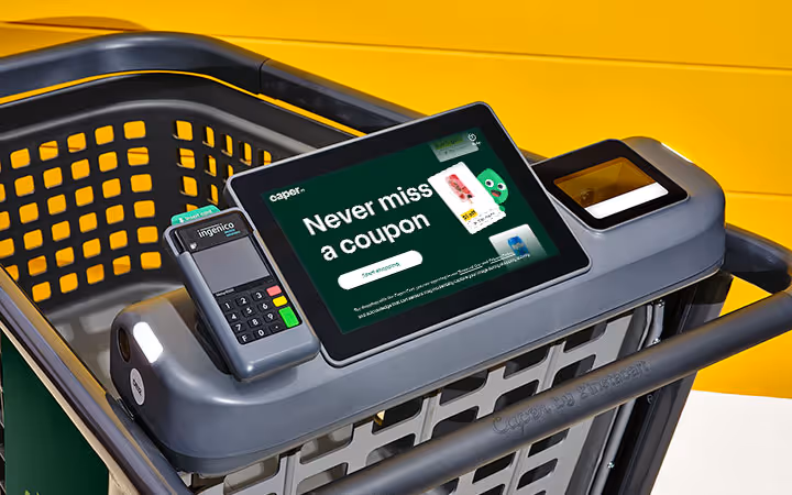 Caper Cart screen showing coupons