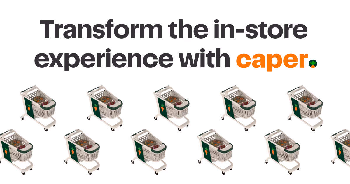 Smart Shopping Carts AI Shopping Cart Technology Caper logo