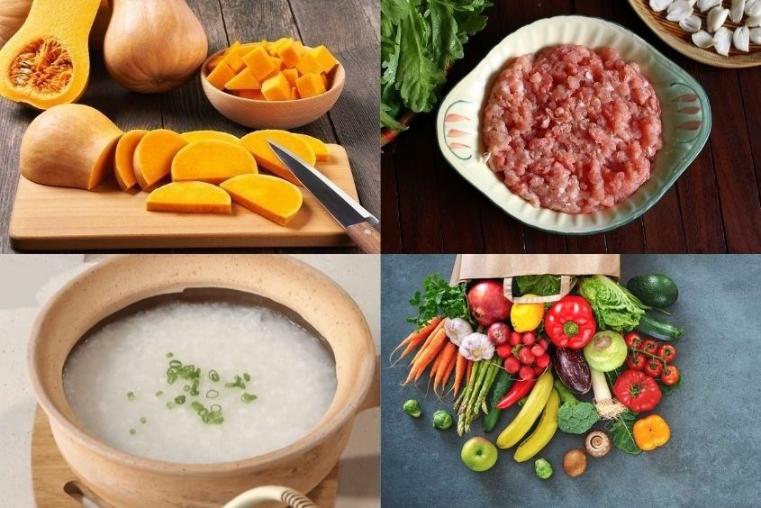 Phụ huynh nên điều chỉnh độ đặc loãng của cháo thịt heo tùy theo từng giai đoạn ăn dặm của trẻ.