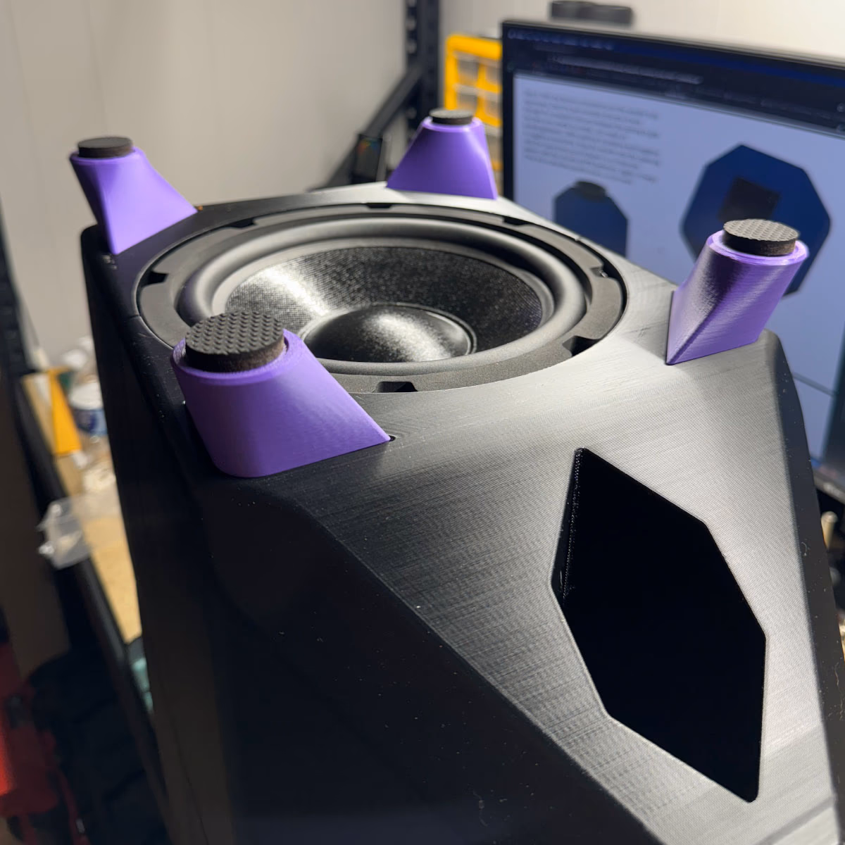 FDMS8 in Black PETG with Purple Feet