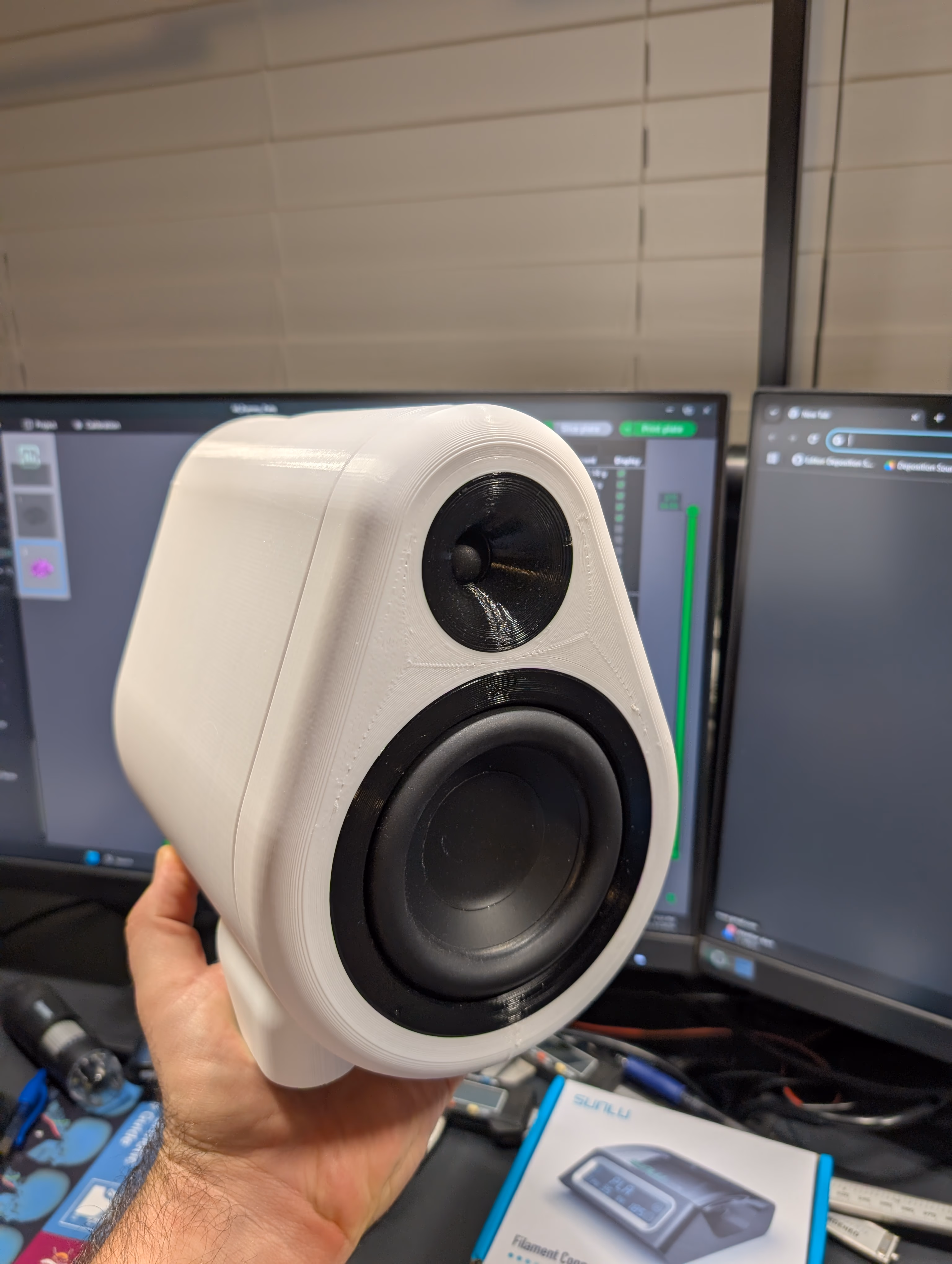 FDM4 in White with Black Accents PETG