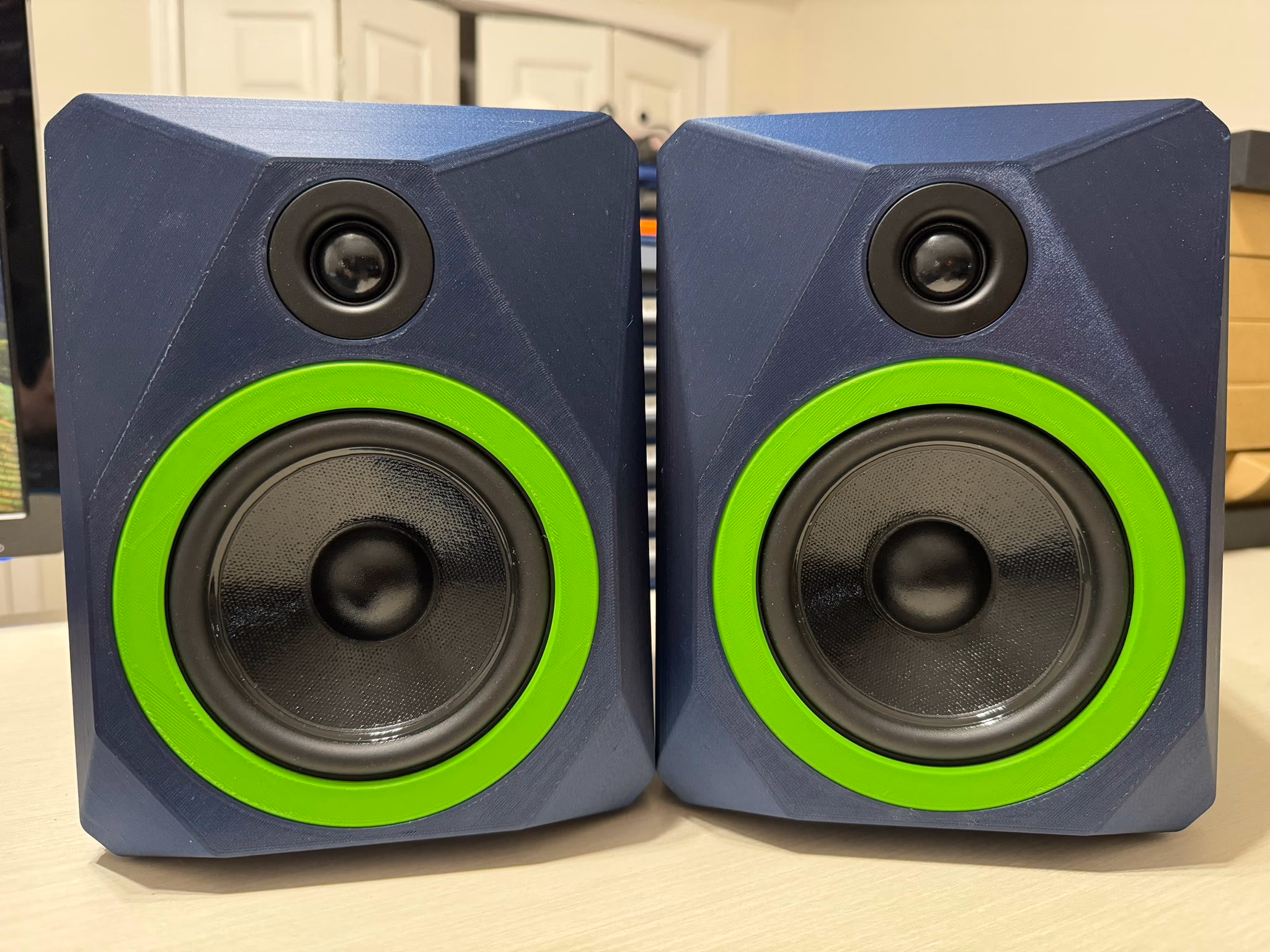 FDMGeo in Dark Blue and Pop Green