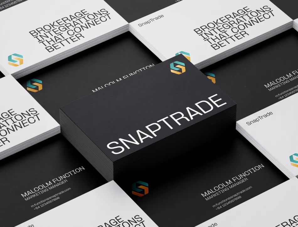 Stack of black business card cards