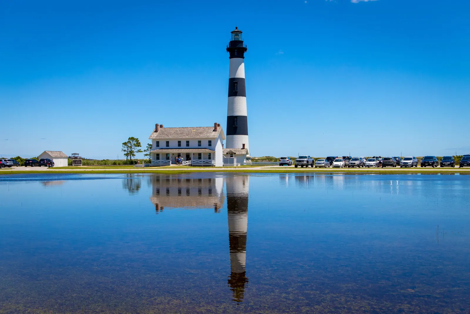 Visit Bodie Island Lighthouse in Cape Hatteras, Outer Banks, and witness its enduring presence in the 