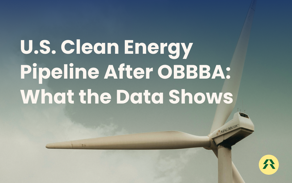 U.S. Clean Energy Pipeline After OBBBA: What the Data Says