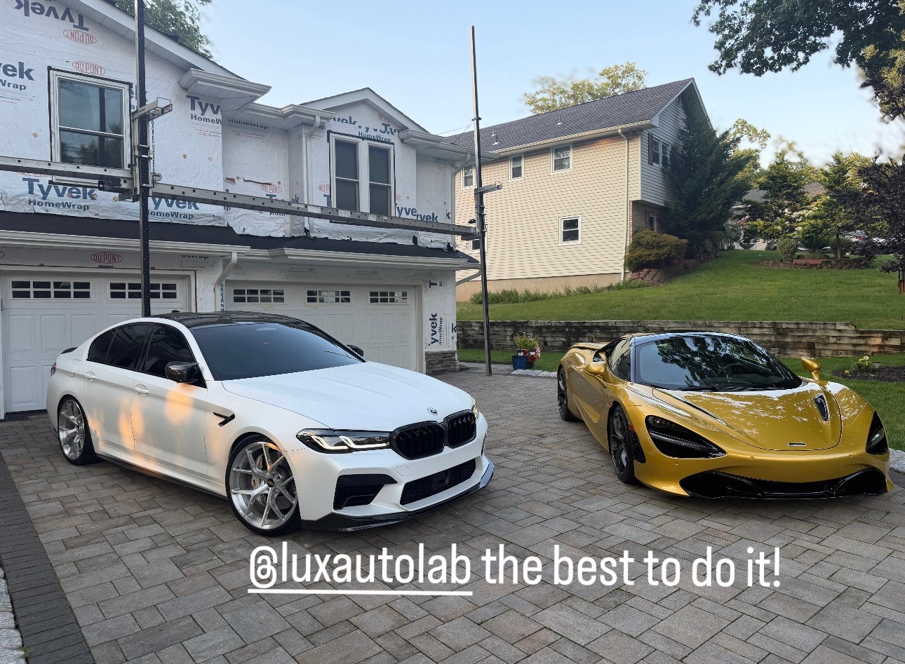 BMW M5 with full paint protection film installed by Lux Auto Lab