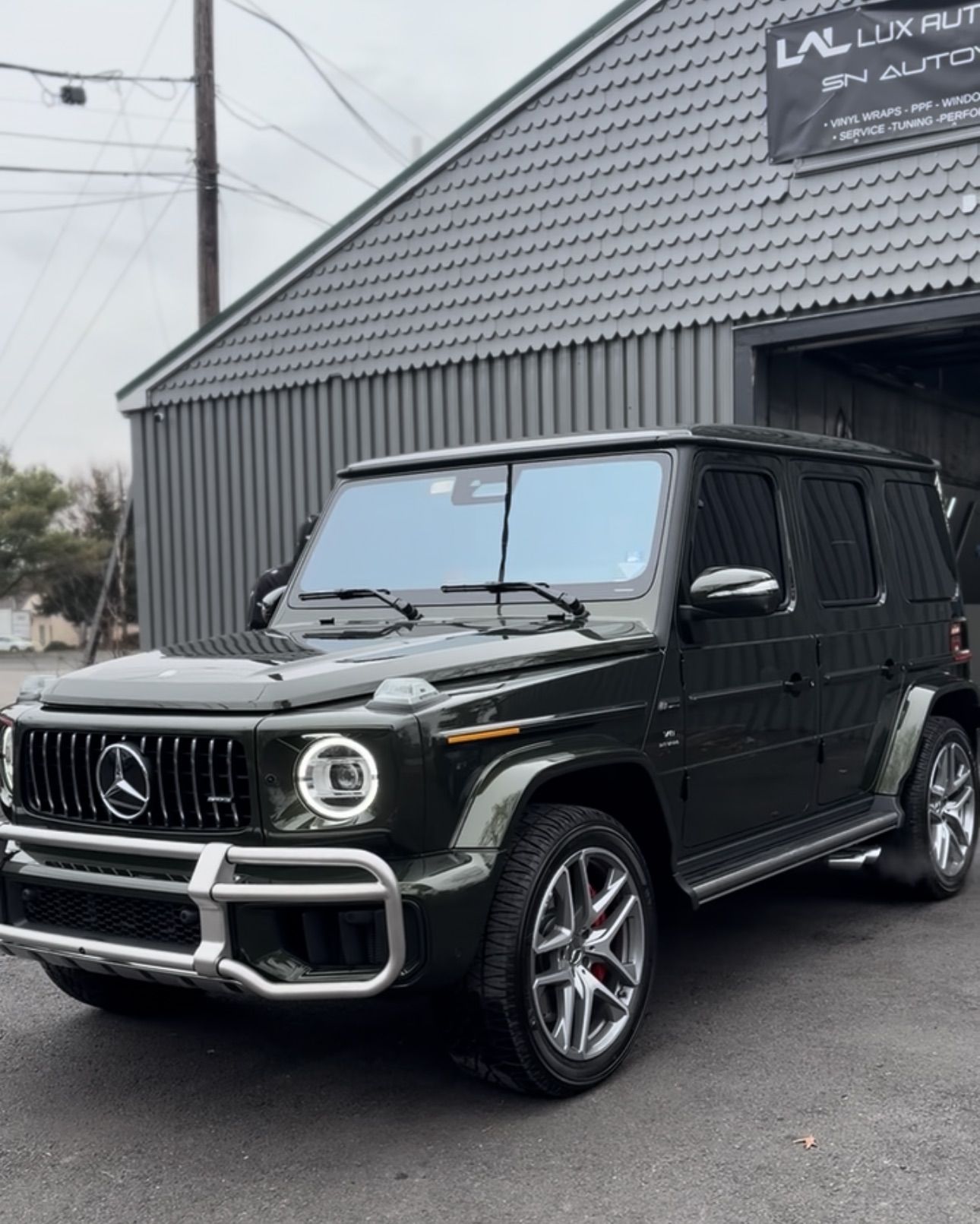 Mercedes-AMG G63 with paint protection film and window tint by Lux Auto Lab