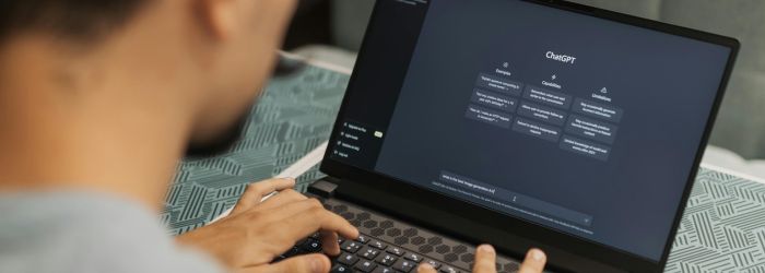 An SMB owner using ChatGPT for his small/medium business