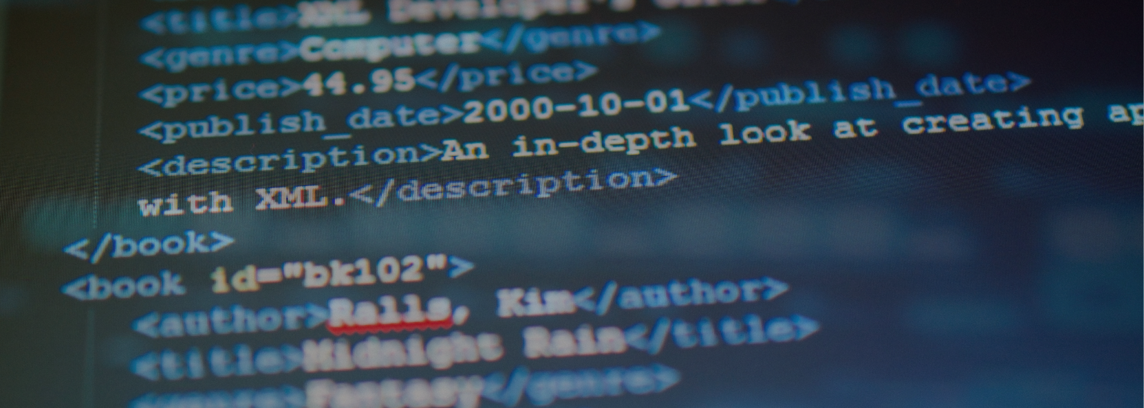Image of xml code