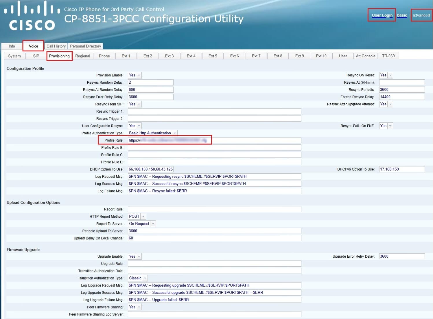 Cisco - CP-8851-3PCC Provisioning