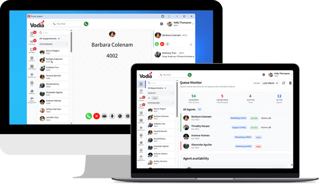 Vodia Web Portal | Browser or PWA