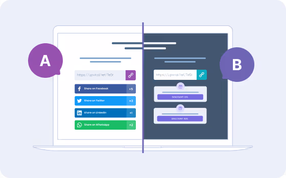 Improve Every Campaign with A/B Split Testing - UpViral vs ViralLoops