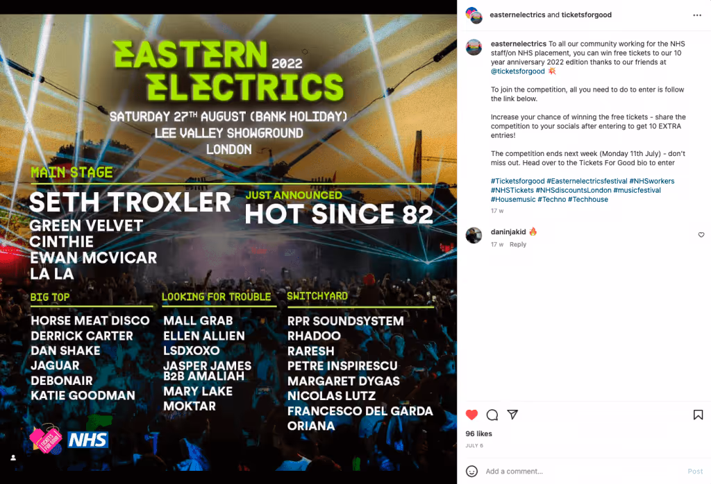 Promoting contest using social media example