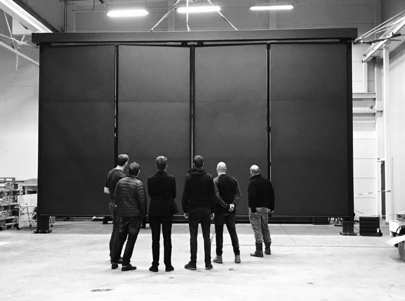 Bavak bi-folding B-Protect security gate during testing