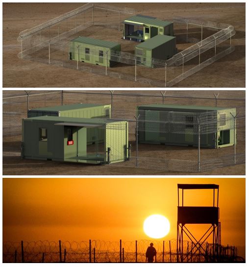 Defense Security Solutions. Various settings for Military Containers