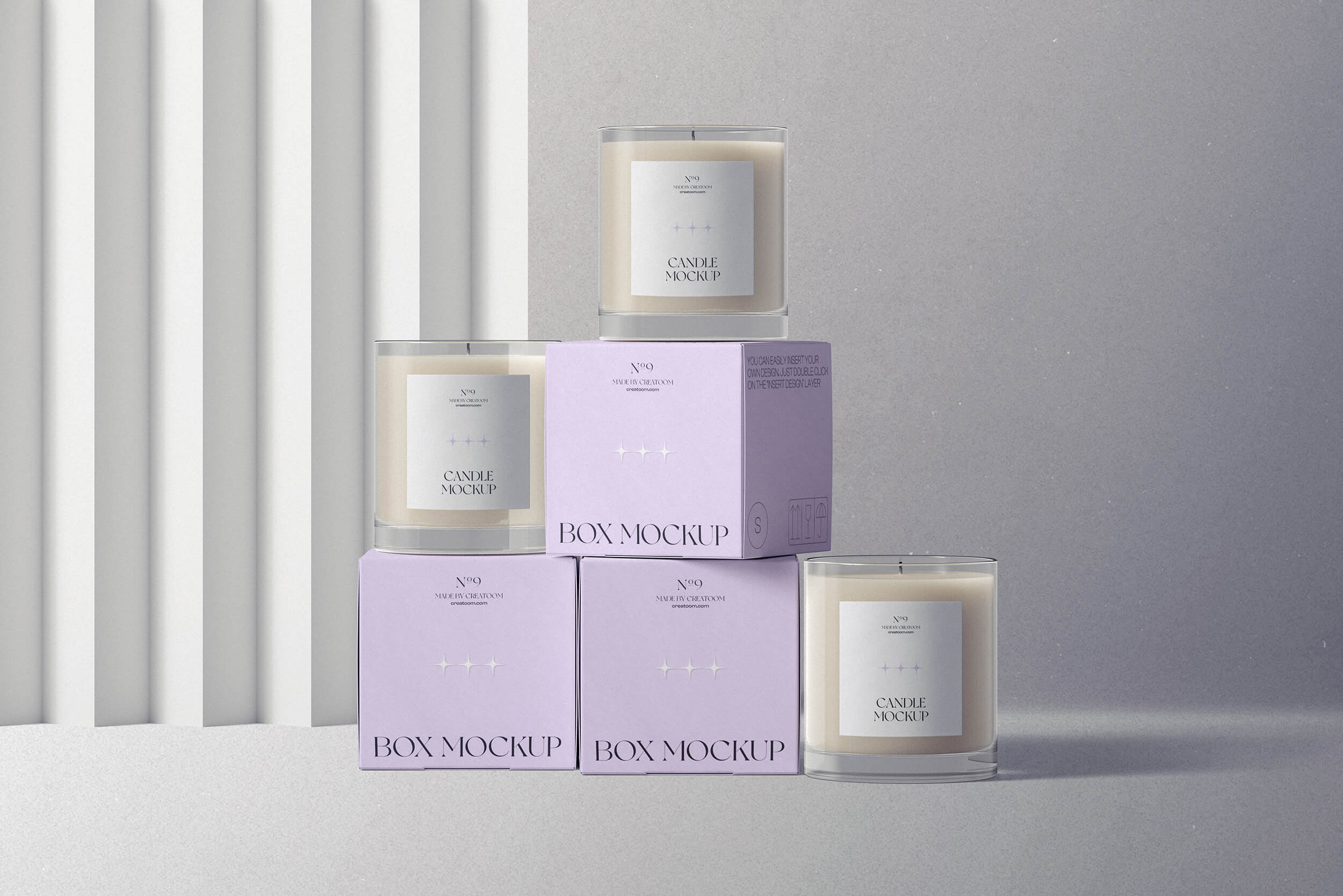 A few product boxes.