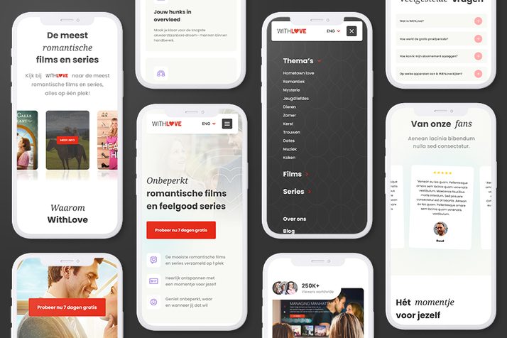 Mobile devices website With Love