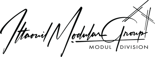 Ittaouil Modular Group logo with stylized handwriting and 'Modul Division' text.