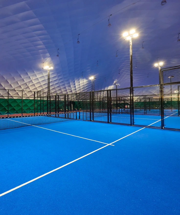 Padelbaan in blaashal - Polyned