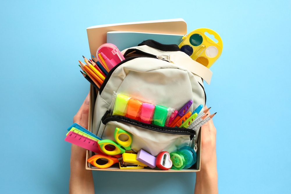 Backpack featured in the Back to School promotion at Benbrook Music Academy in Benbrook, serving families from Fort Worth