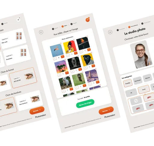 Design d'interface avec appels à l'action visibles