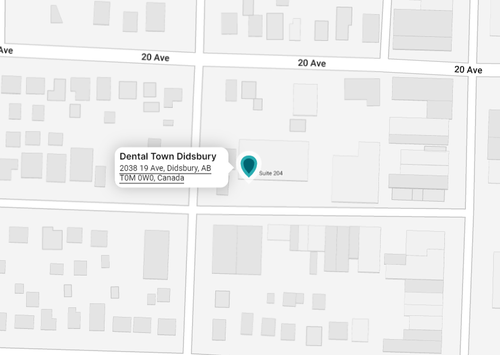 Map showing Dental Town in Didsbury Location