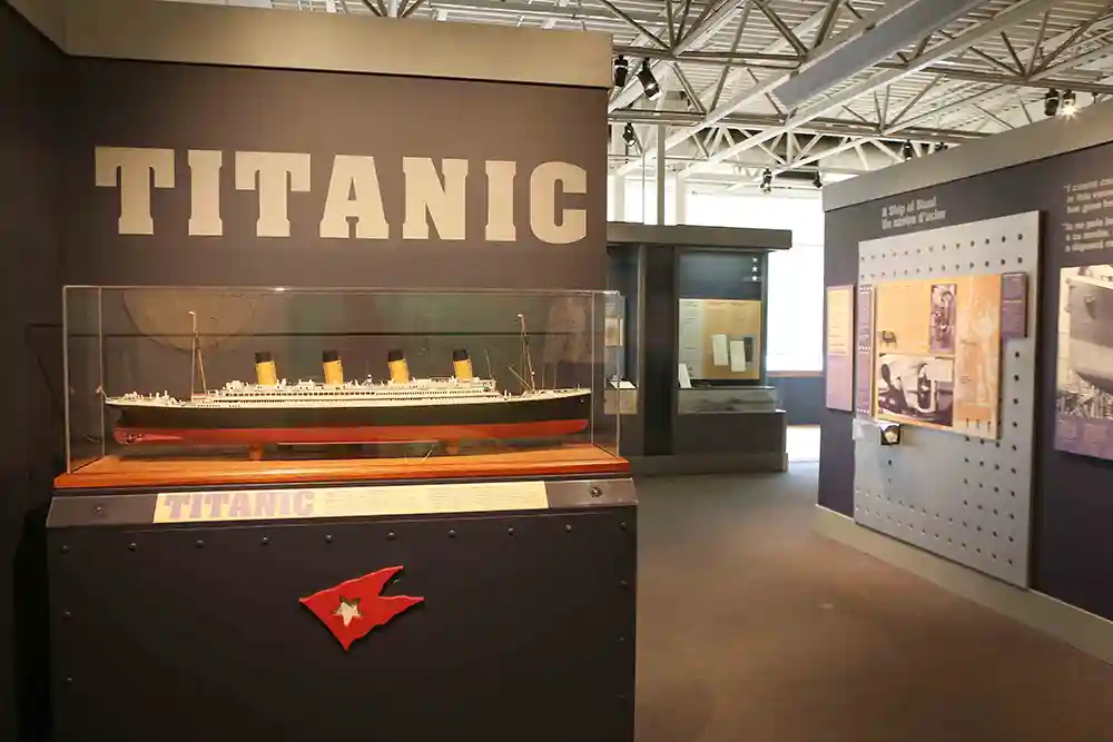 Maritime Museum of the Atlantic Titanic model replica.