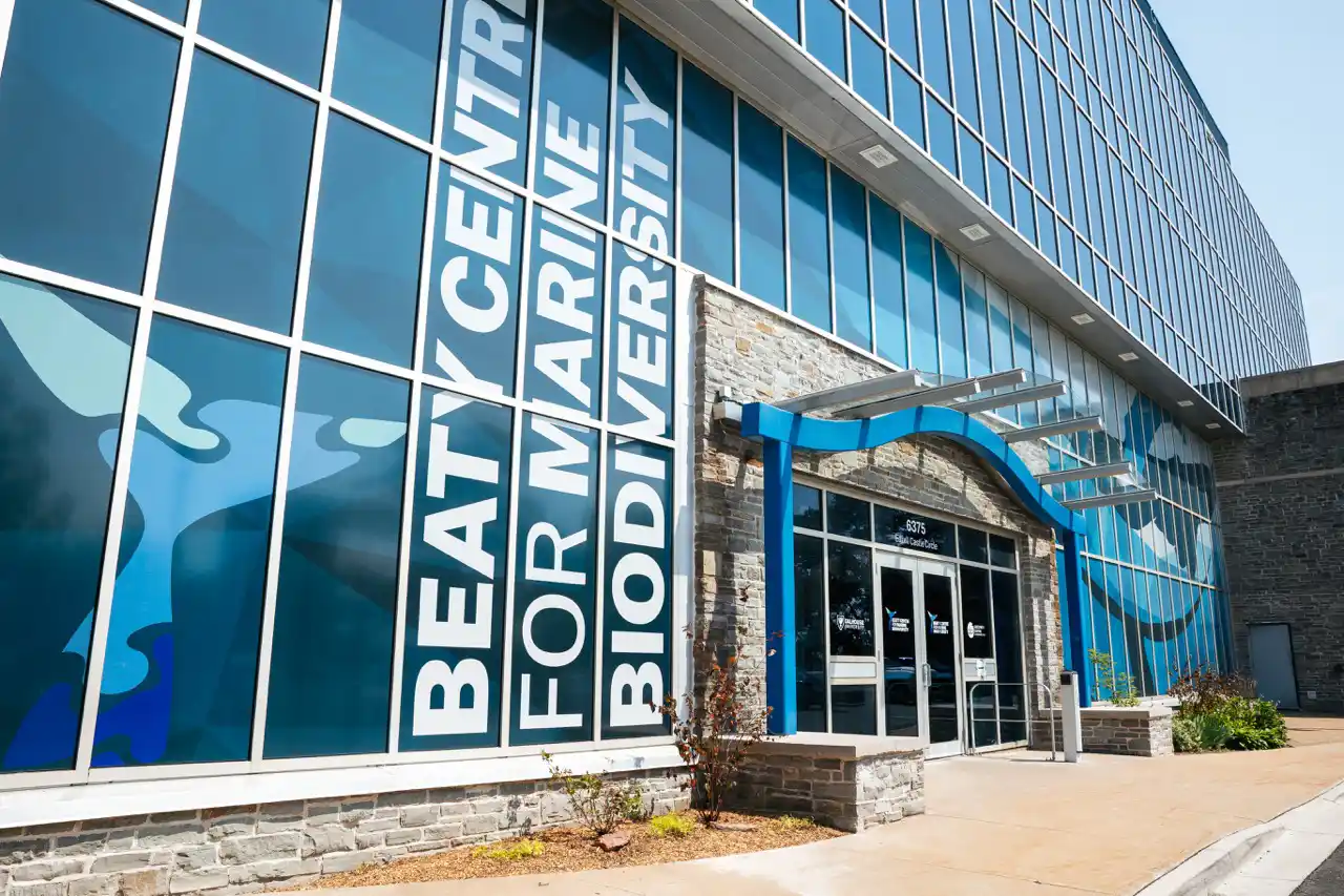 Exterior of the Beaty Centre for Marine Biodiversity building.