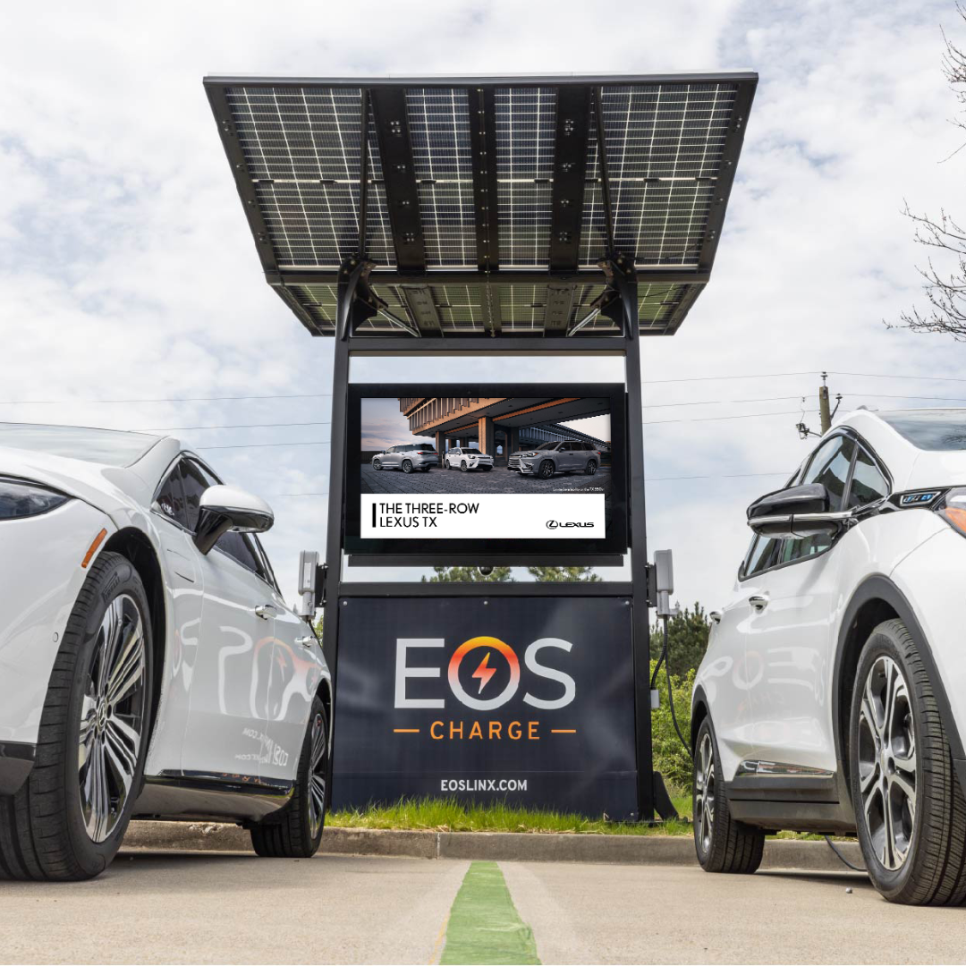 EV charging station OOH advertising