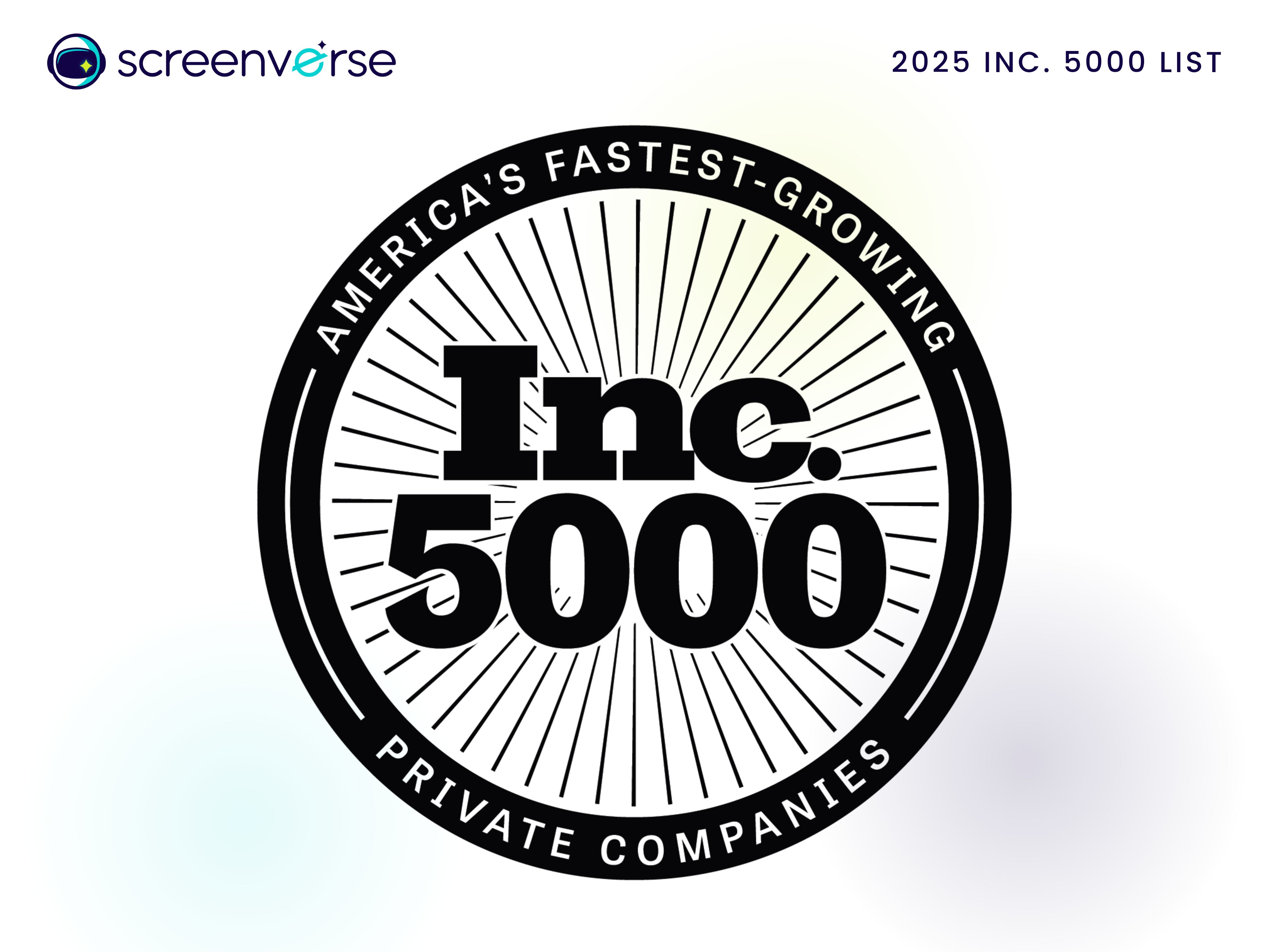 Screenverse Ranks No. 1,607 on the 2025 Inc. 5000 List of America’s Fastest-Growing Private Companies