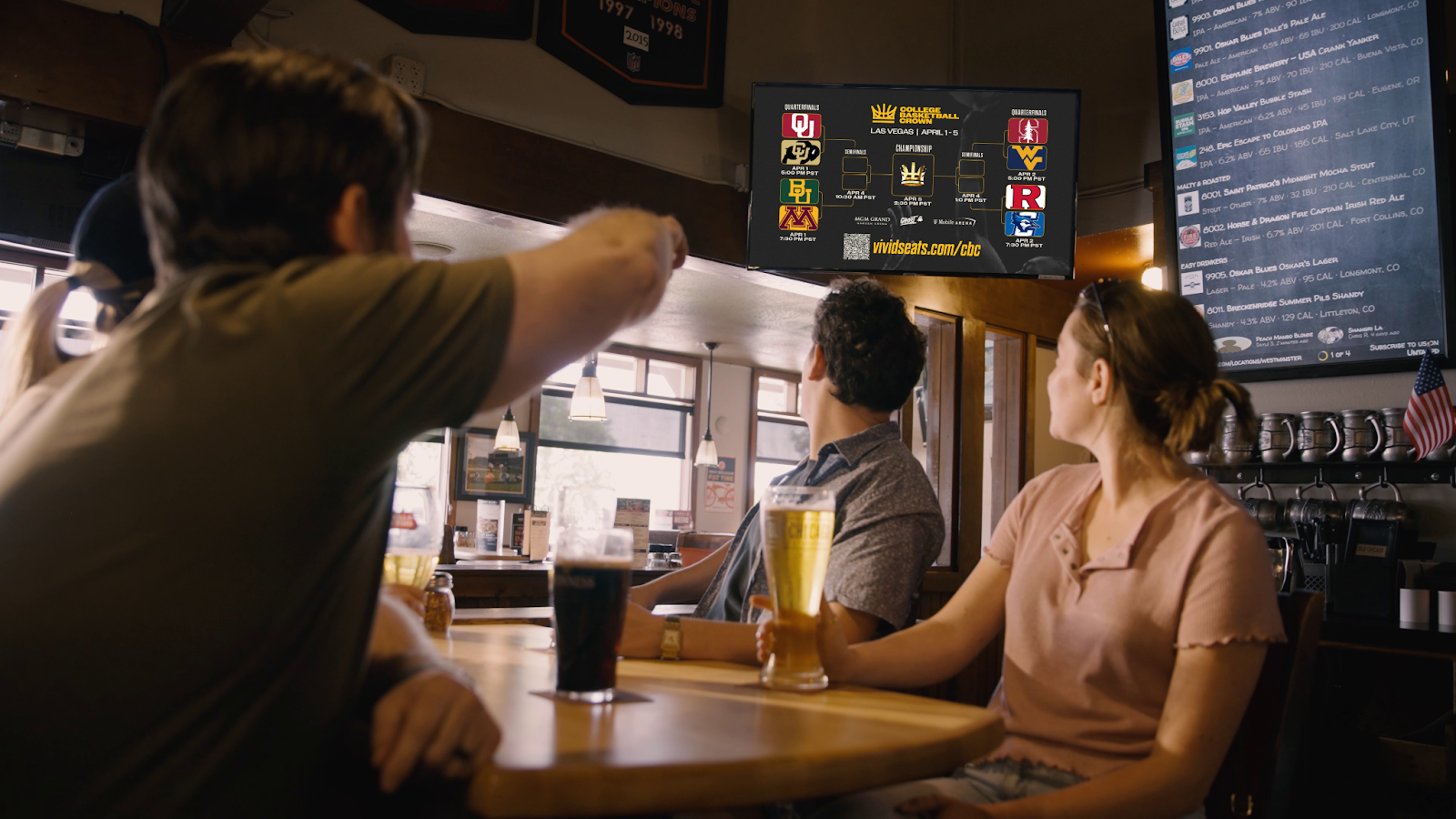 advertising in bars and restaurants