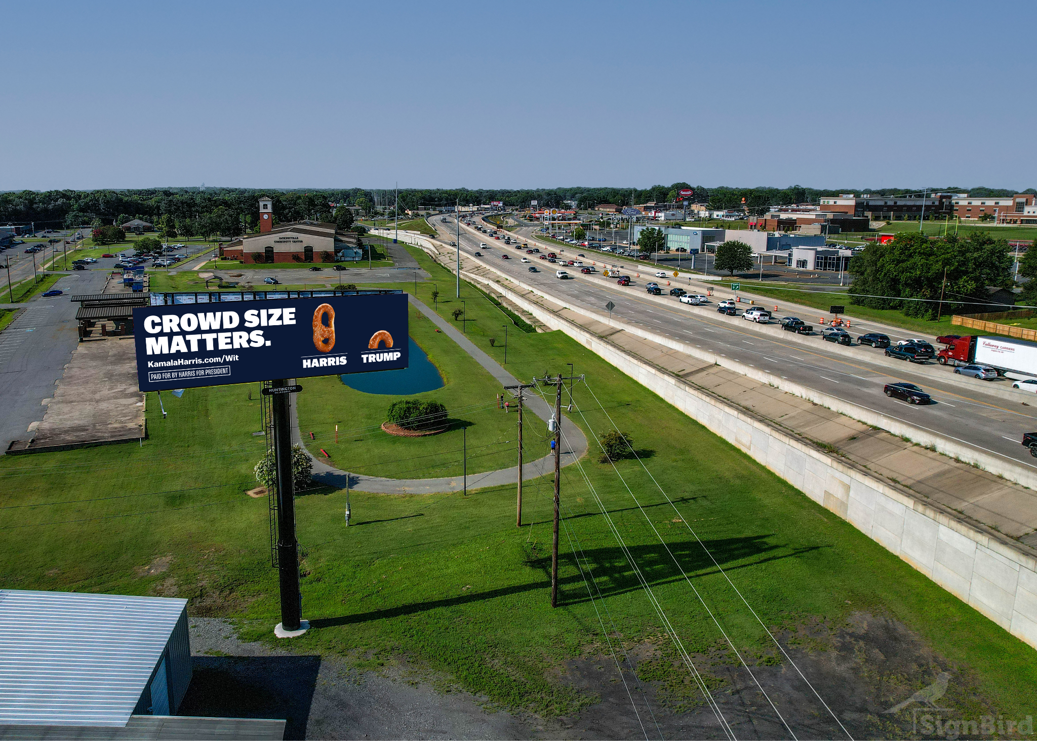 Billboard DOOH ad for political elections