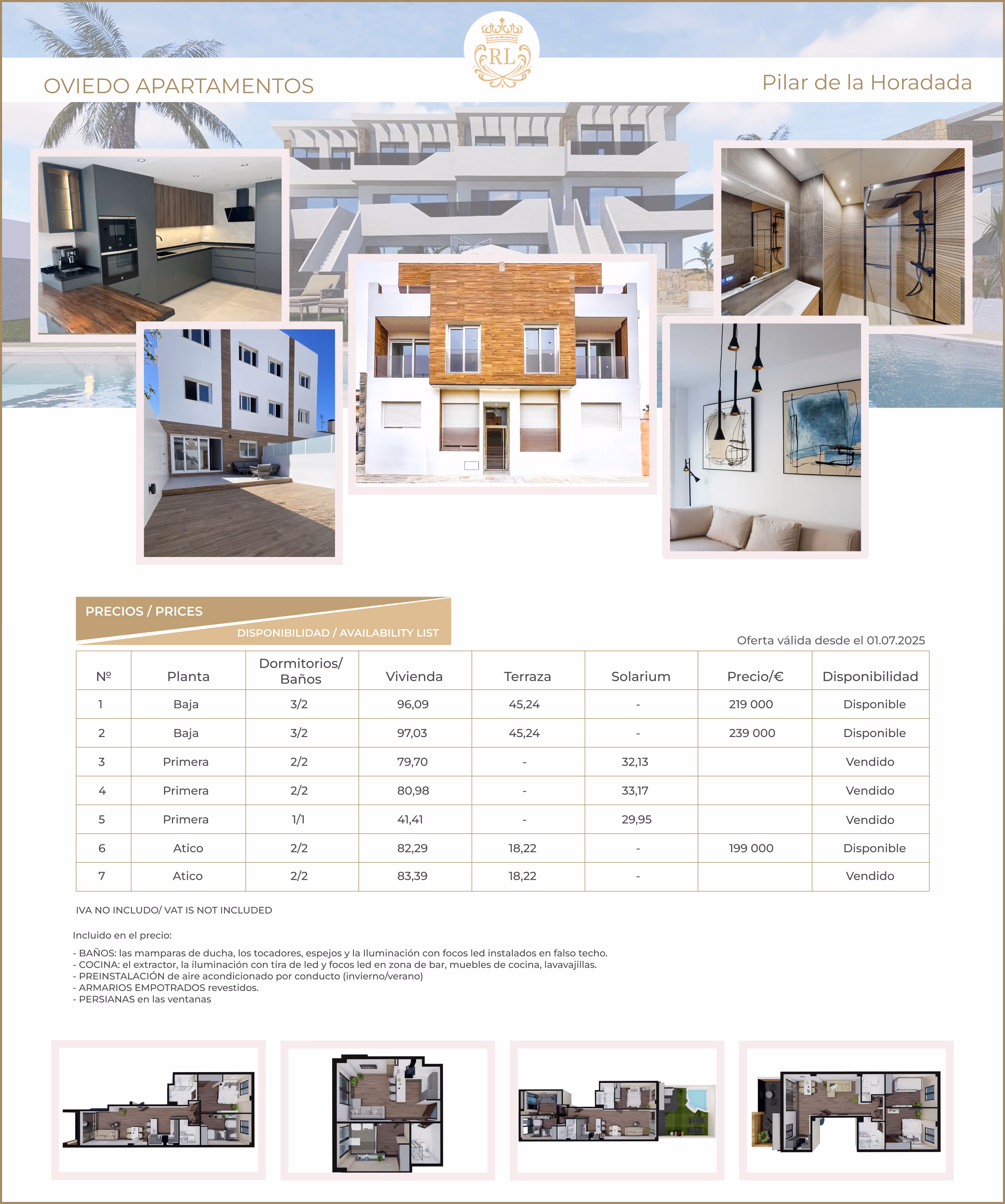 Price Oviedo Apartments in Costa Blanca
