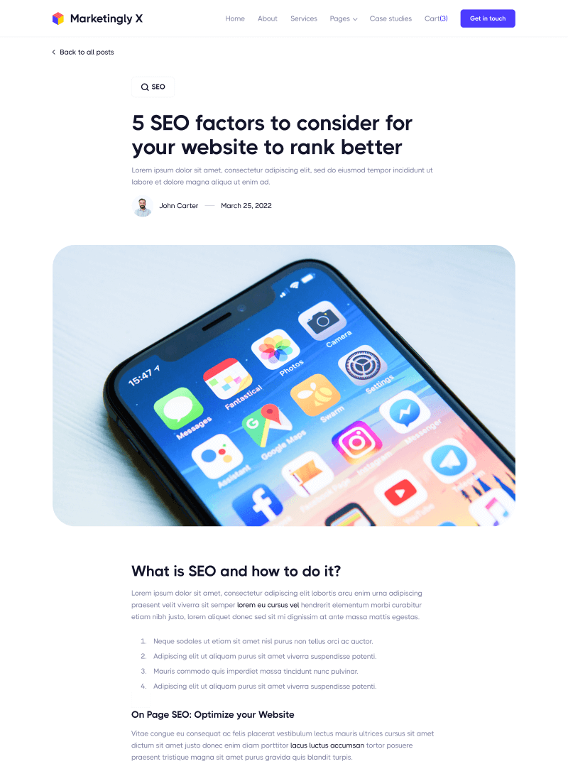 Blog Post - Marketingly X Webflow Template