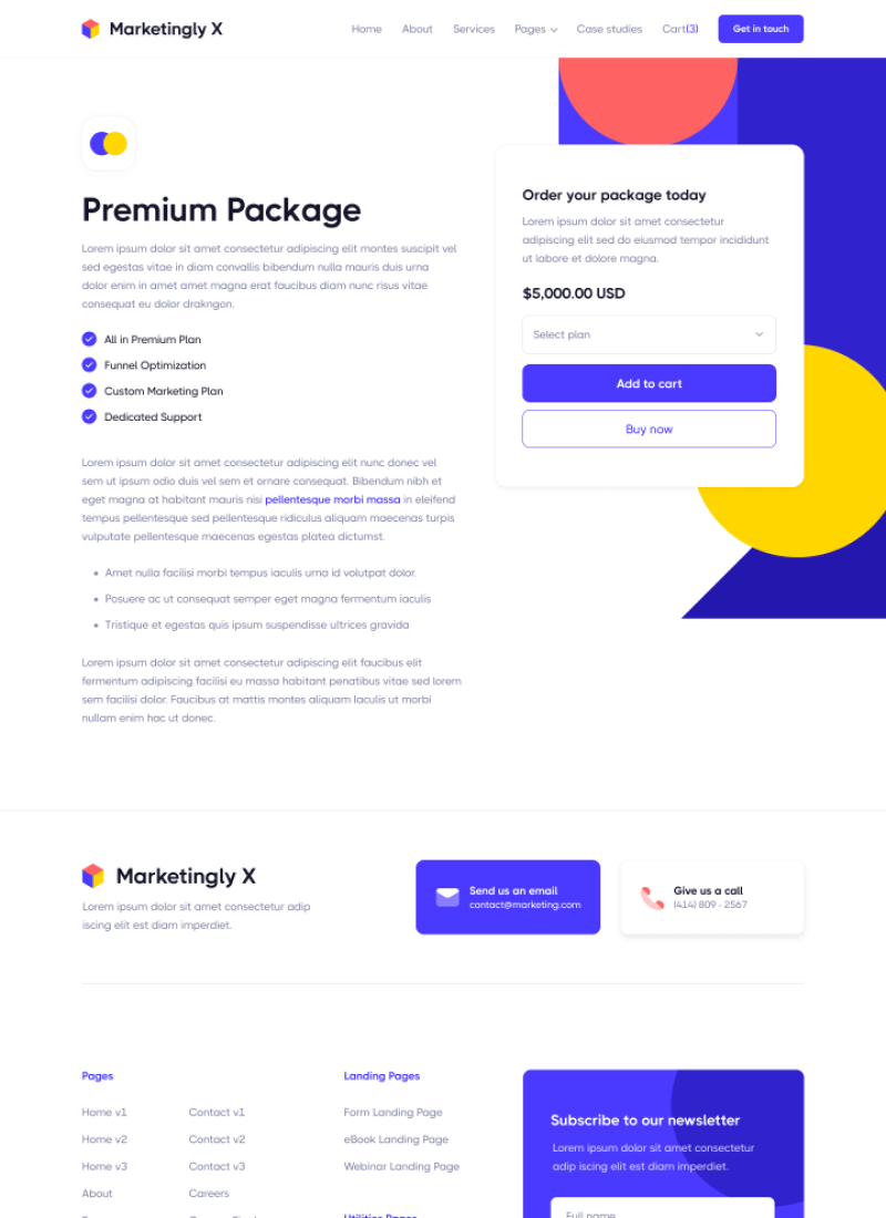 Shop Single - Marketingly X Webflow Template