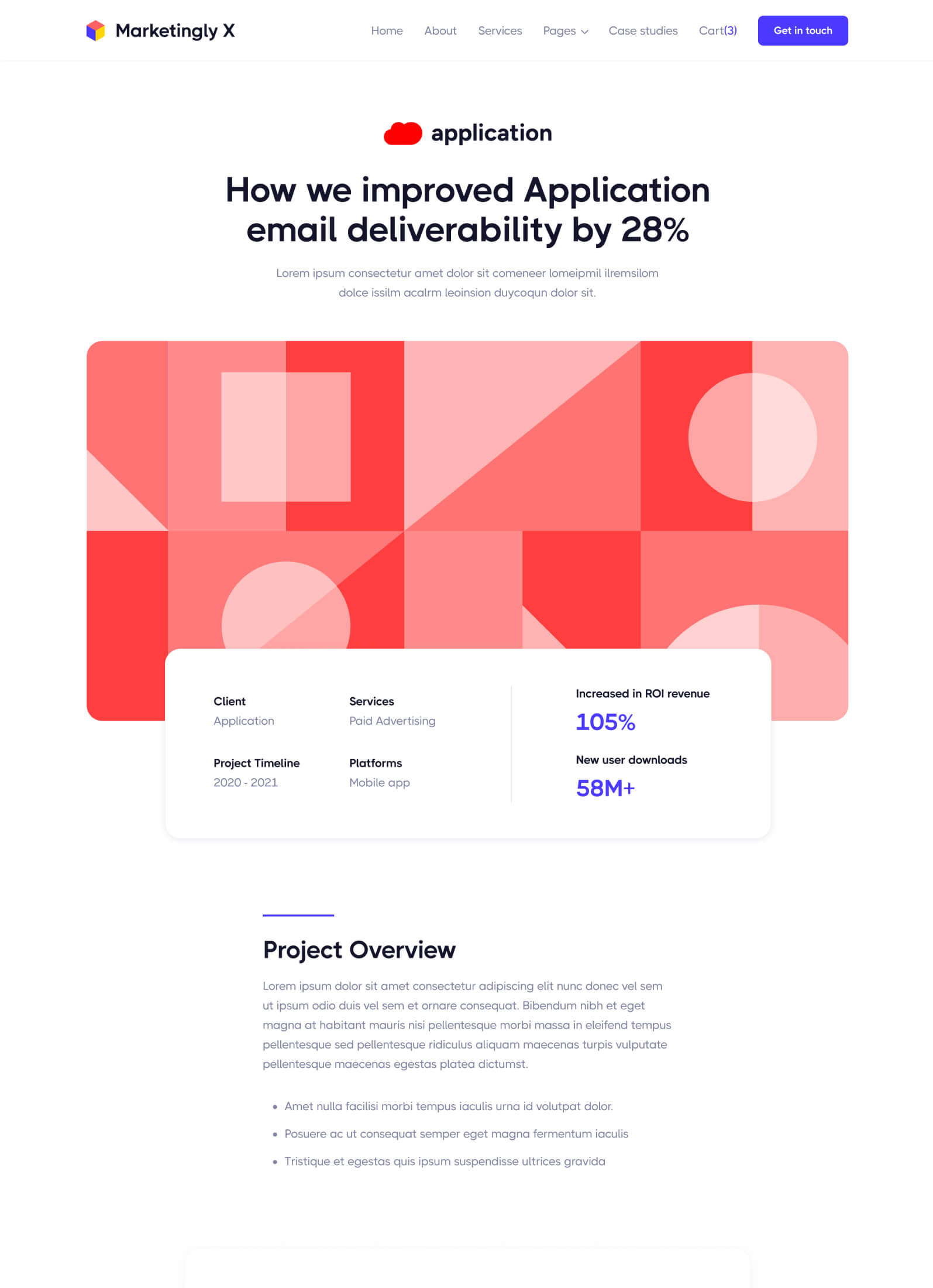 Case Study Single - Marketingly X Webflow Template