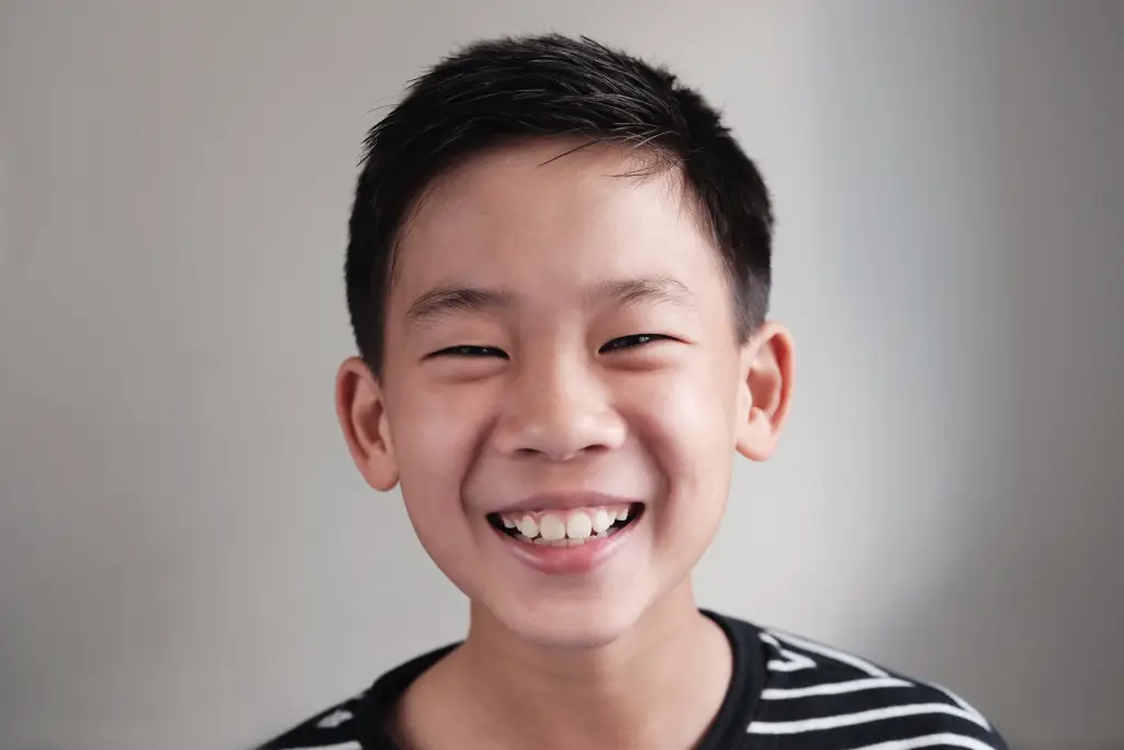 Smiling primary school student showing confidence after attending a psle chinese tuition centre