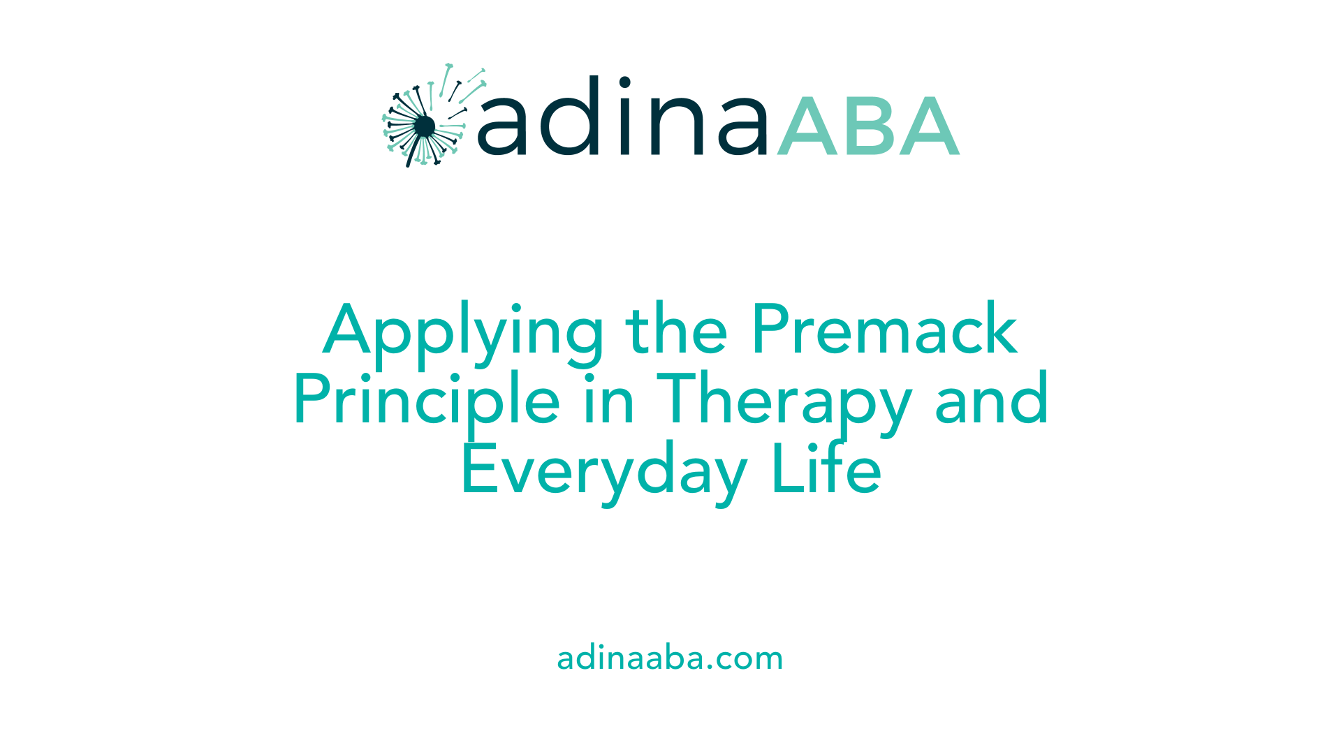 Applying the Premack Principle in Therapy and Everyday Life