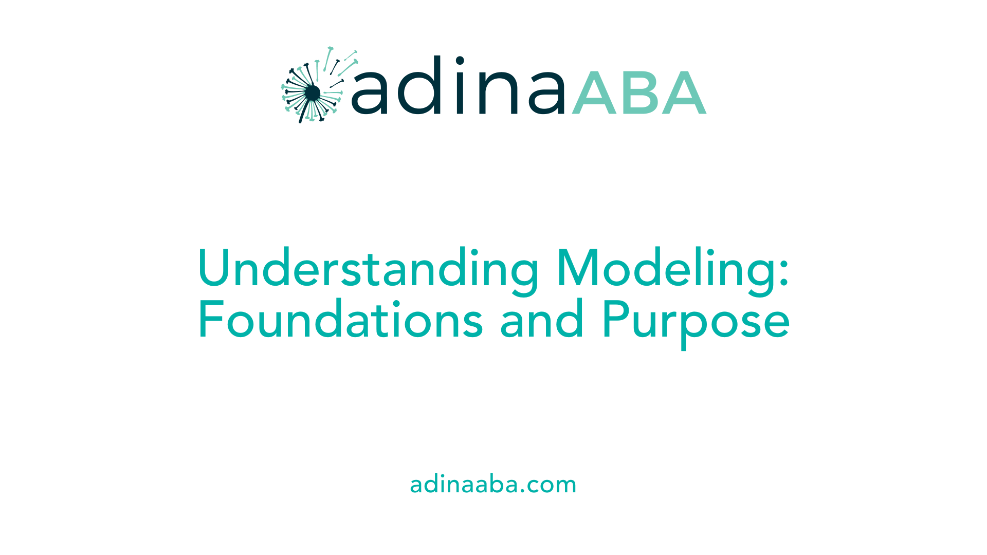 Understanding Modeling: Foundations and Purpose