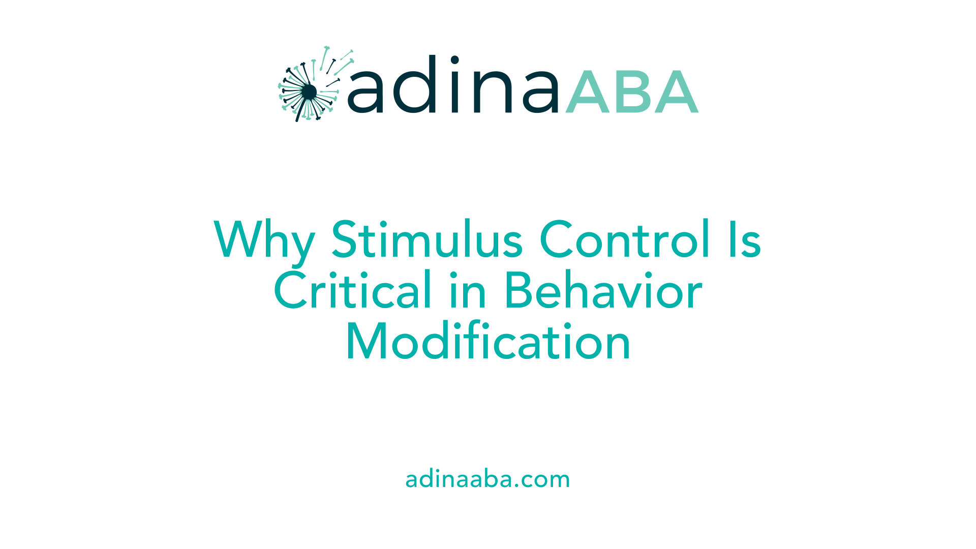Why Stimulus Control Is Critical in Behavior Modification