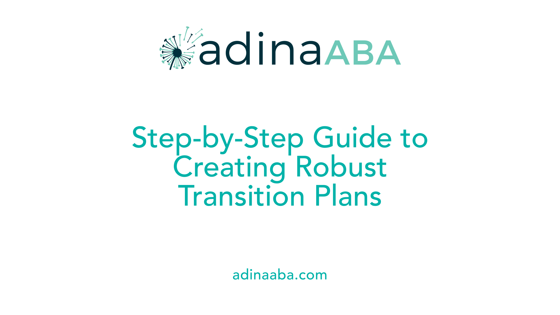 Step-by-Step Guide to Creating Robust Transition Plans