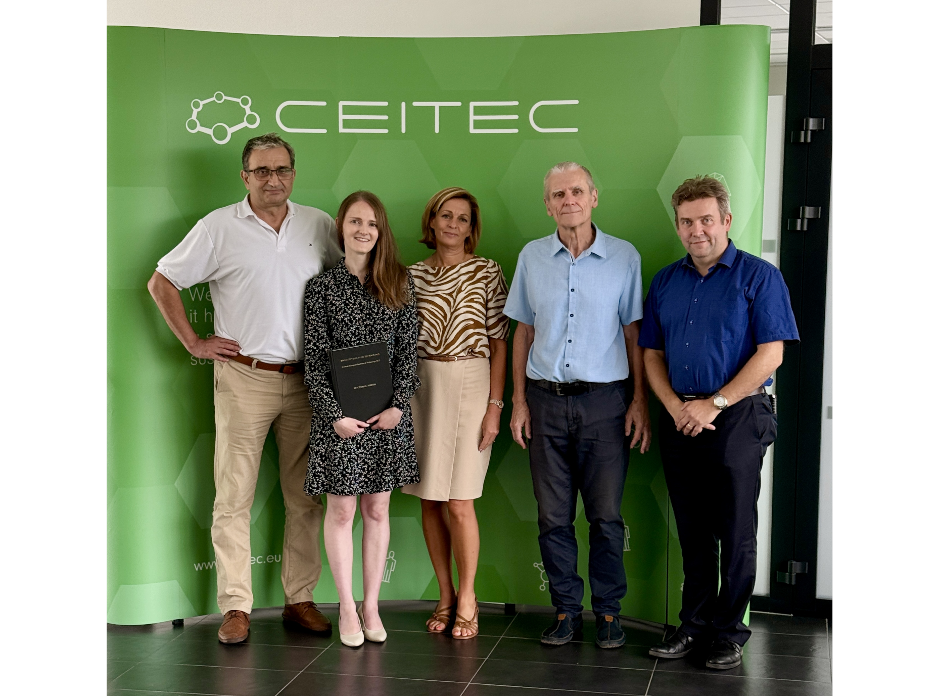Three New PhDs in the CEITEC BUT Advanced Multifunctional Ceramics Research Group