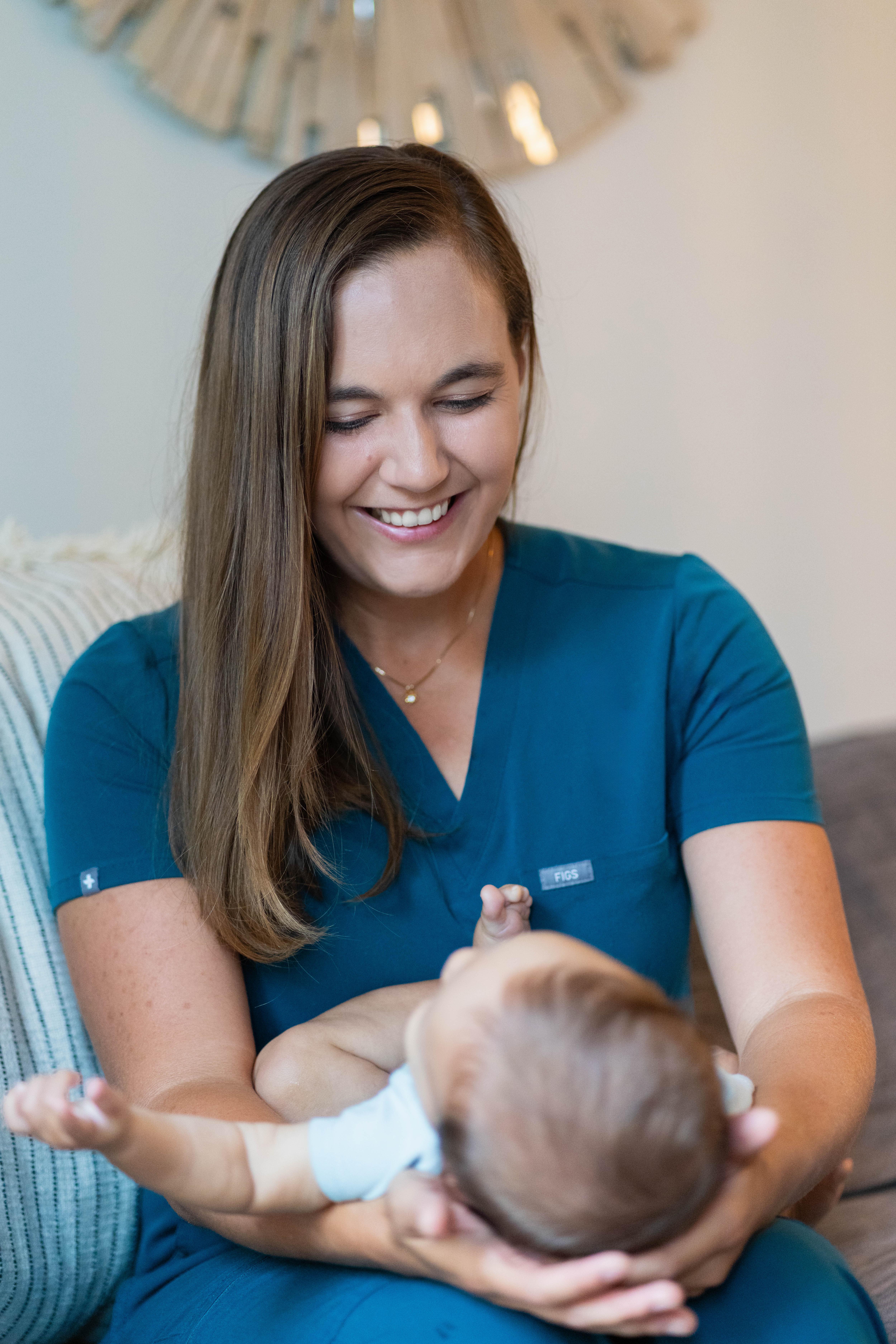 A photo of Sydney, Registered Nurse and Lactation Counselor, smiling