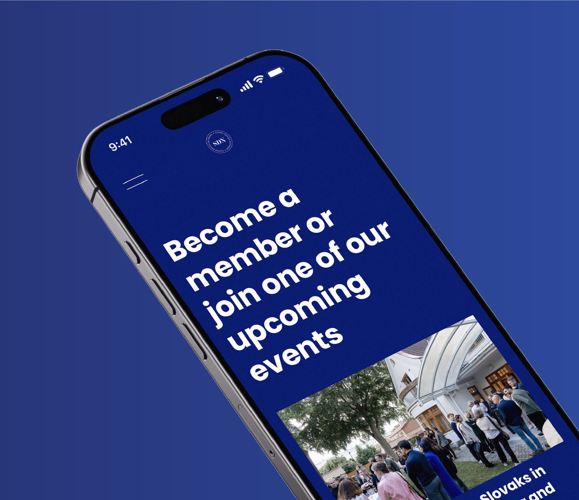 Website og logodesign for Slovak Danish Network