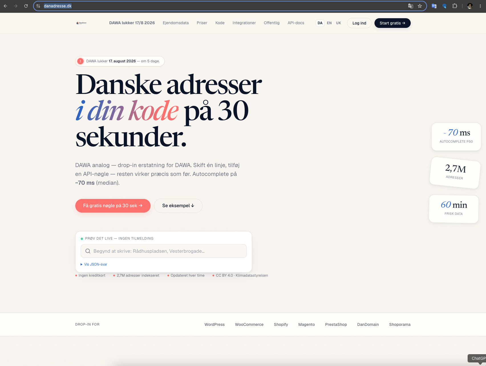 Danadresse.dk