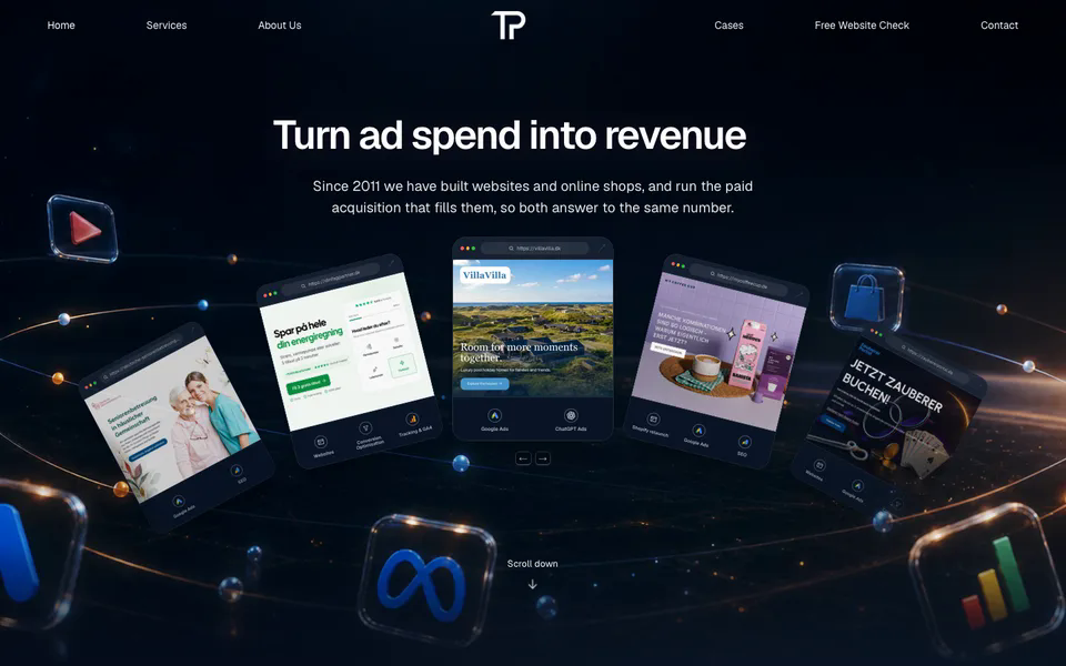 TPOnlineMedia.com – hjemmeside, admin og website-tjek m.v.