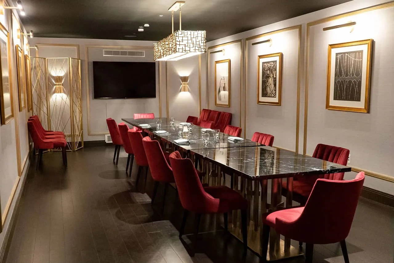 Private dining room at Grill on 21, Chicago, IL