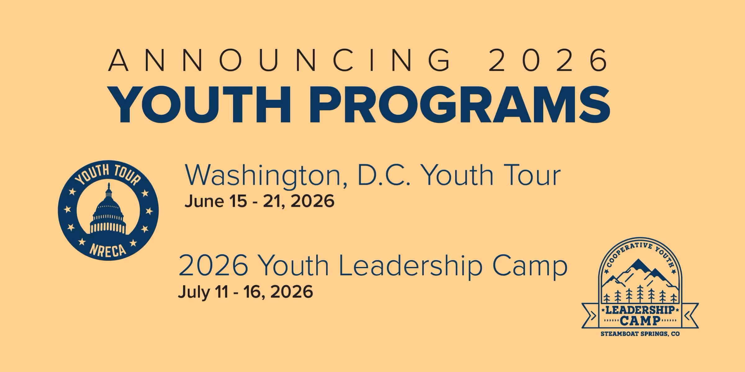 Announcing 2026 Youth Programs