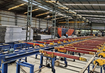Ground Screw Company's team preparing the driving machine for Ground Screw installation for Solar Panels
